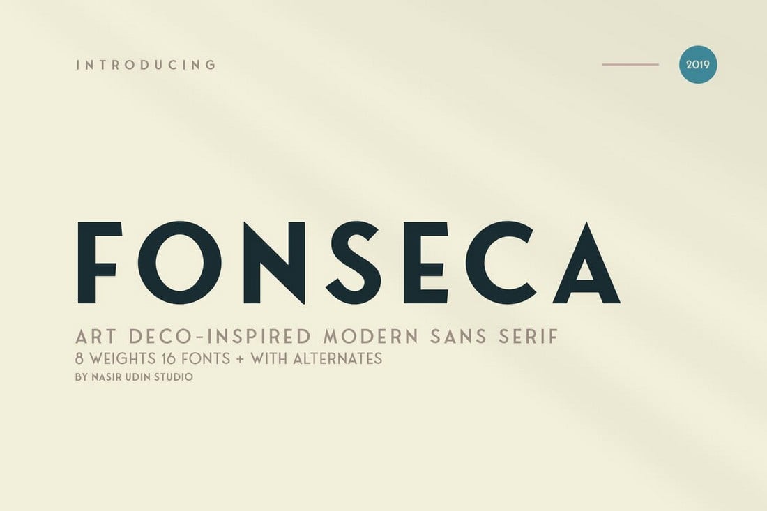 Fonseca - Keluarga Font Art Deco
