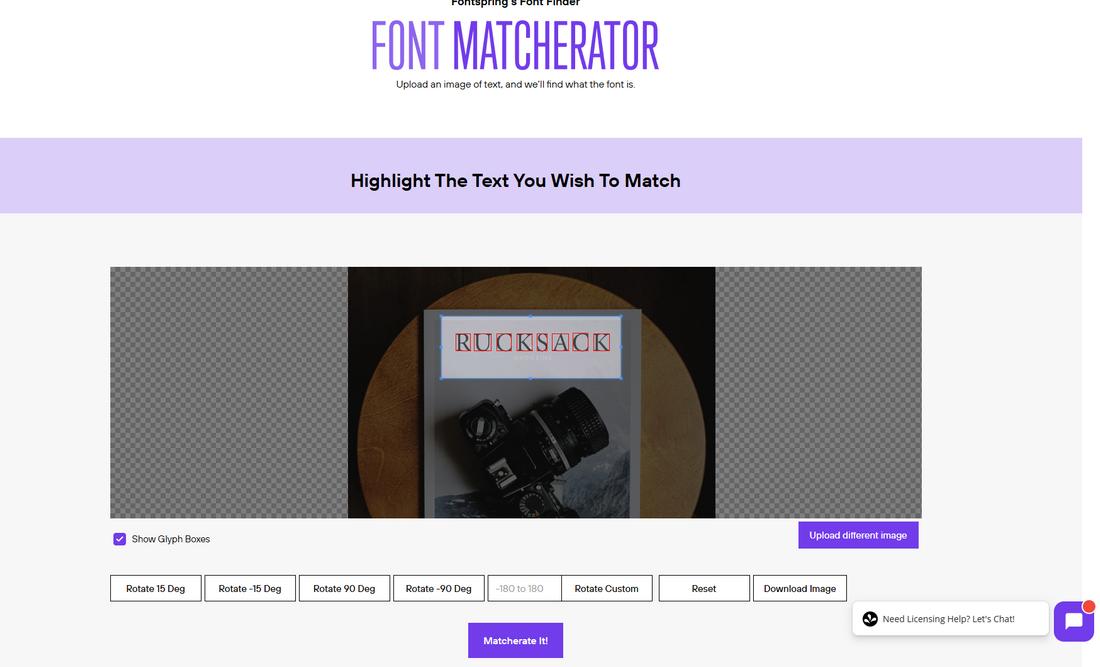 Fontspring Matcherator