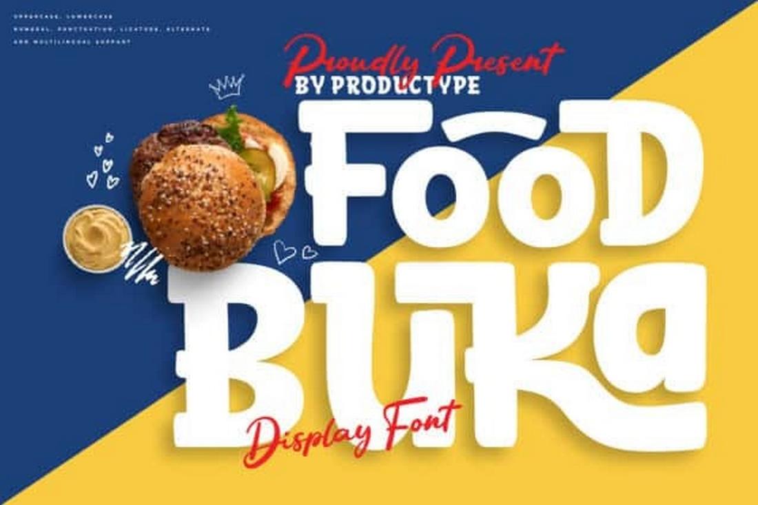 Food Buka – Fuente de visualización gratuita