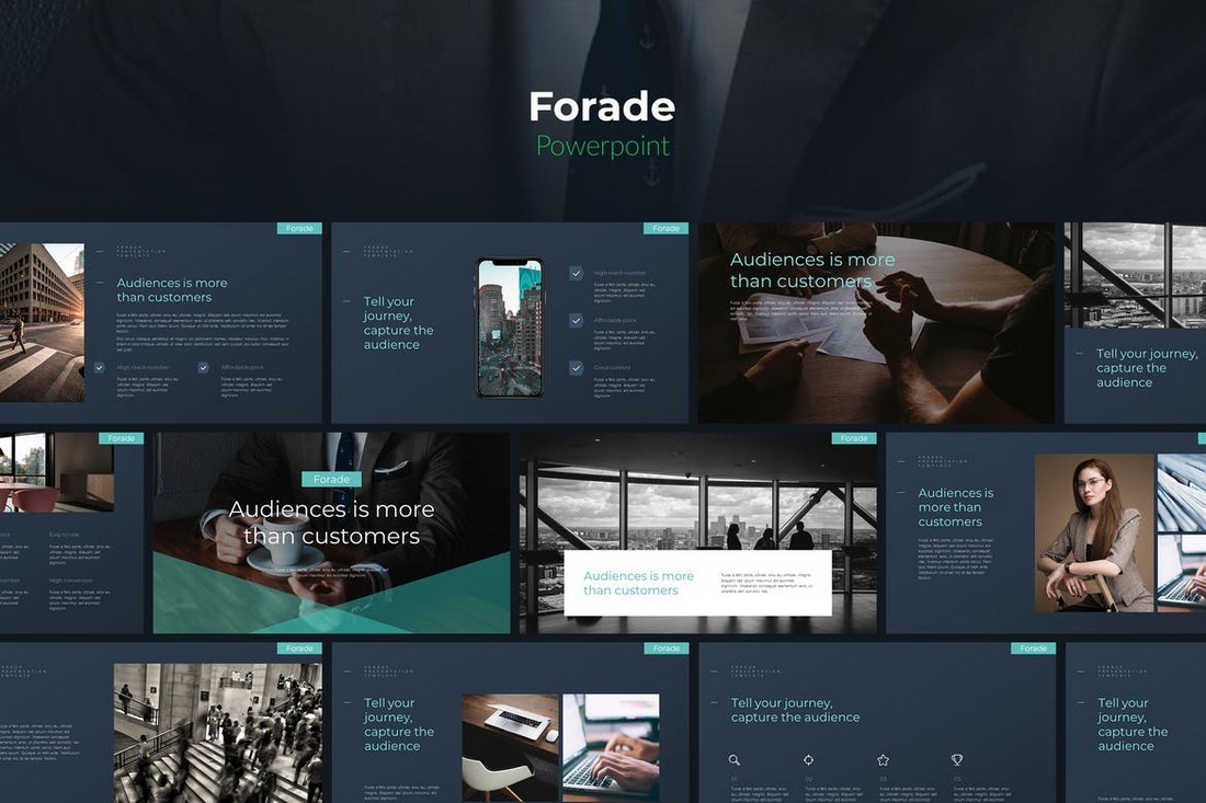 Forade - Template Powerpoint Bisnis Teknologi