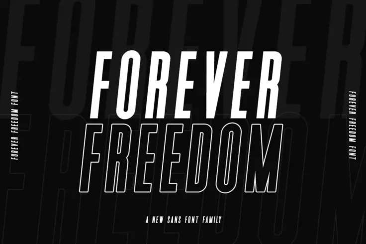 View Information about Forever Freedom Narrow Font Family