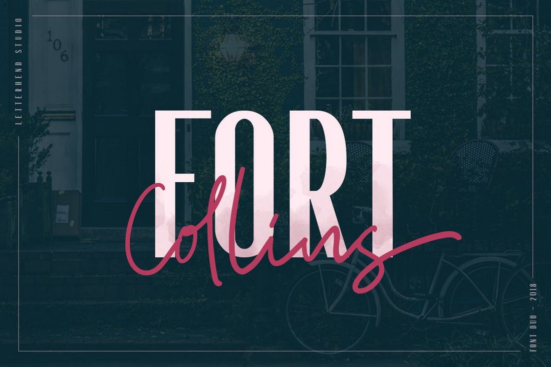 Fort-Collins-Font-Duo 30+ Best Fonts for Posters design tips 