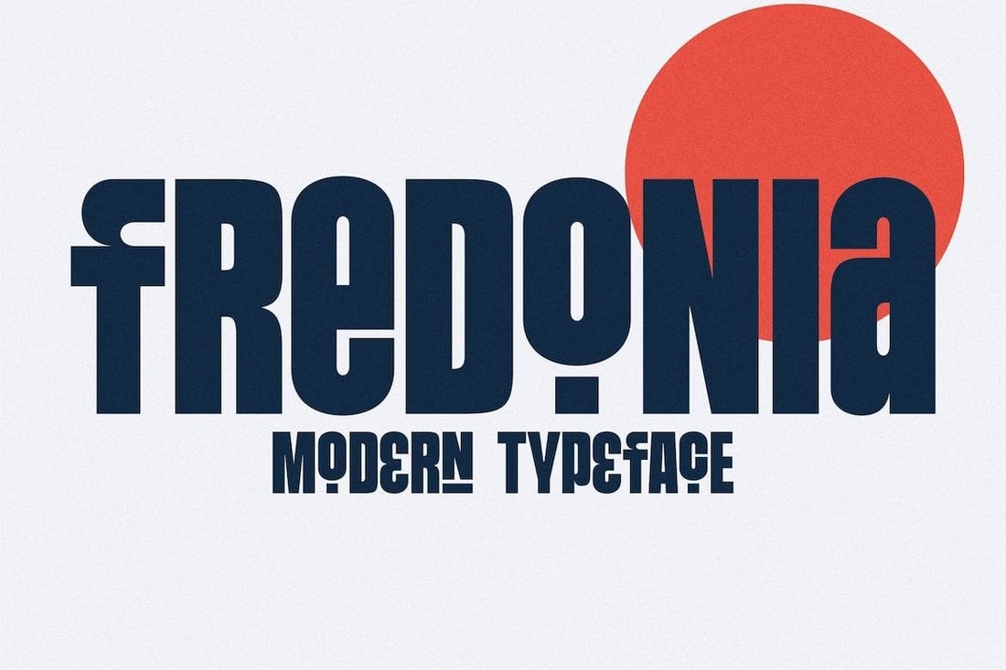 Fredonia - Modern Condensed Font