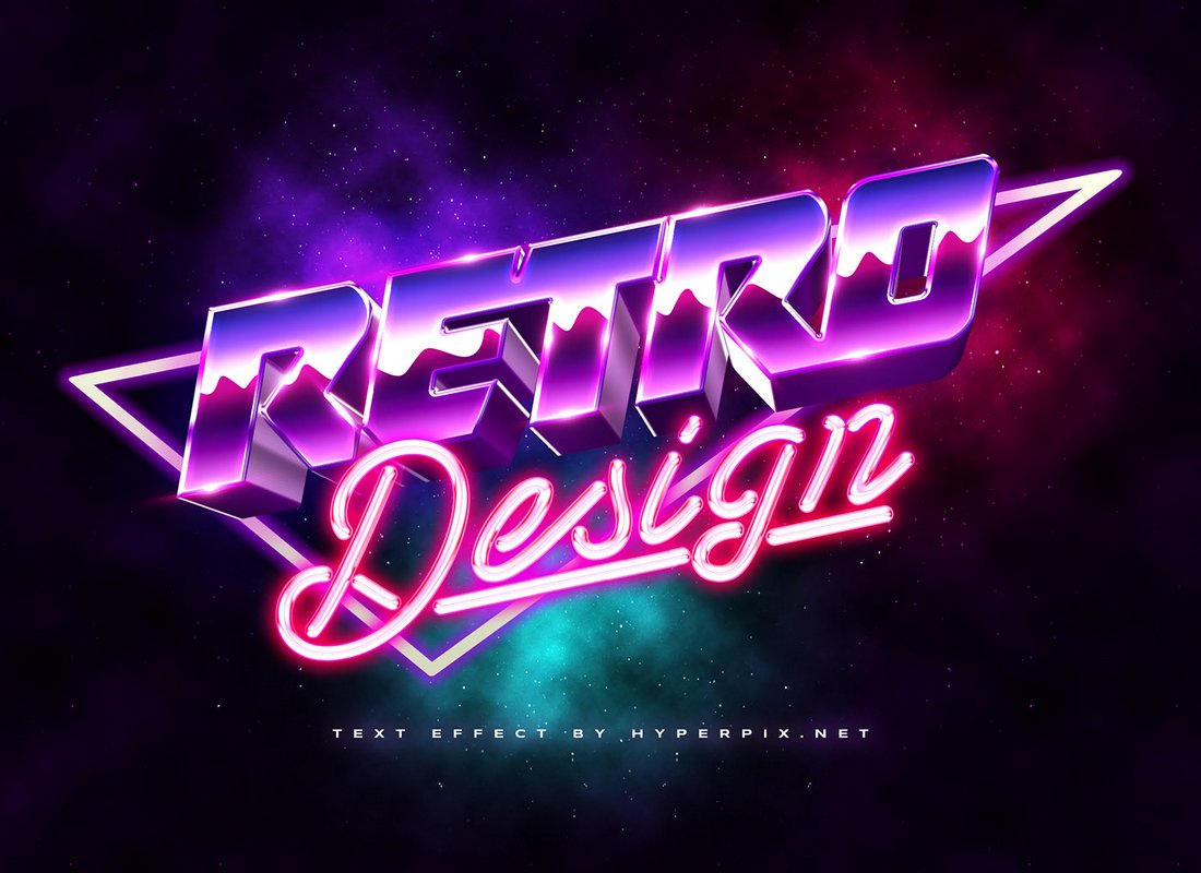 Free 3D 80s Text Effect