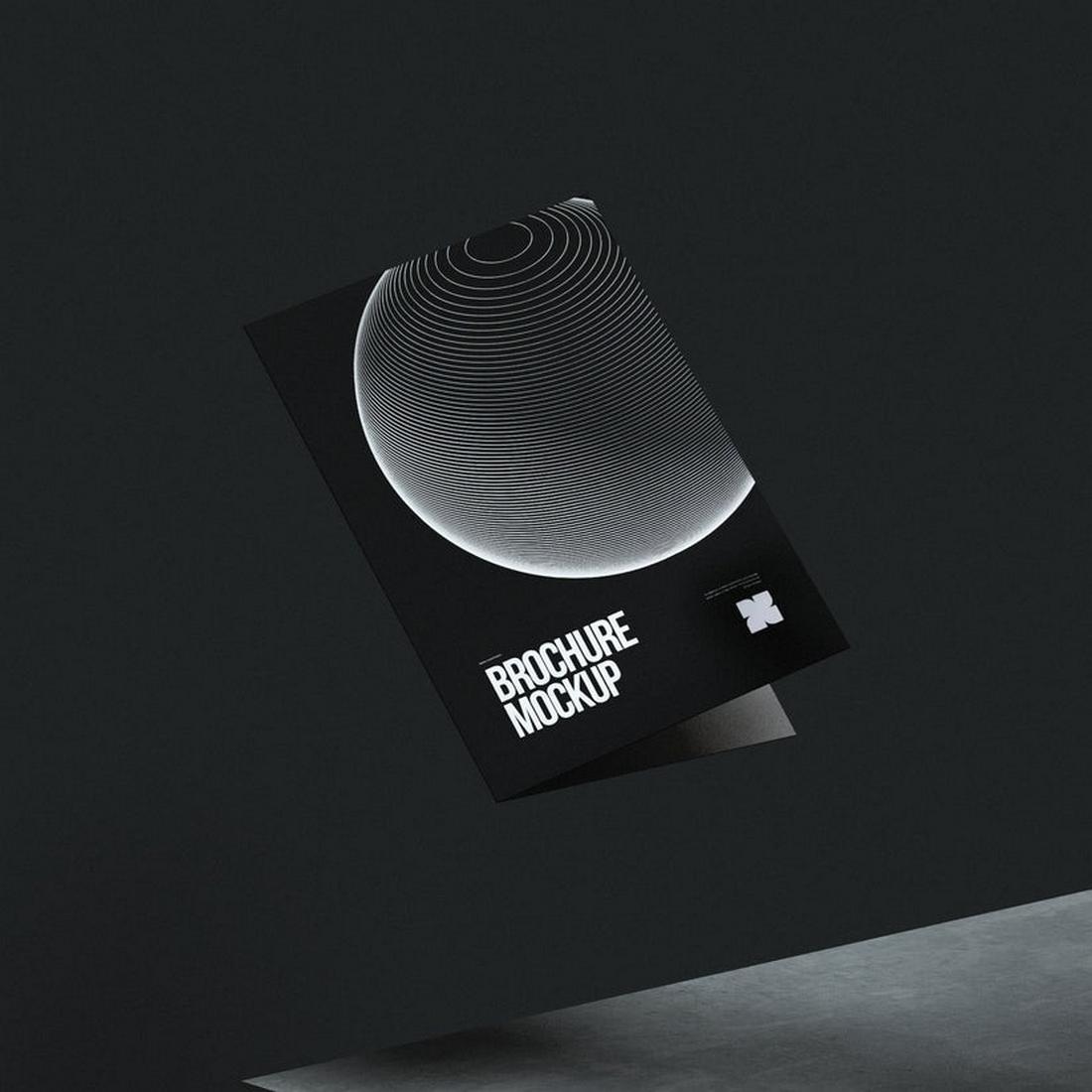 Free 3D Brochure Mockup for Spline