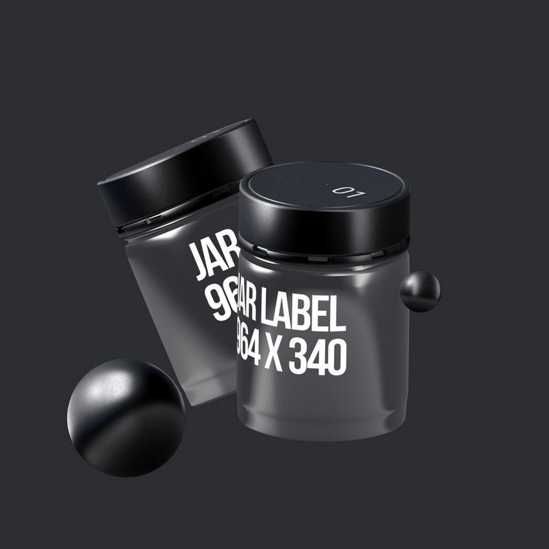 Free 3D Jar Mockup Spline Template