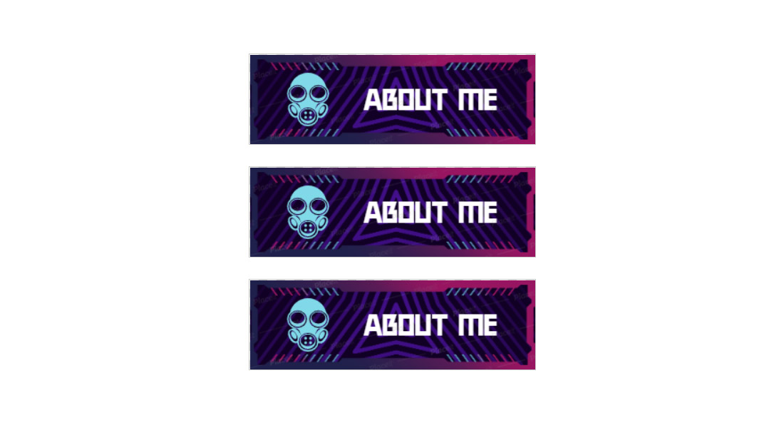 Free About Me Twitch Panel Template