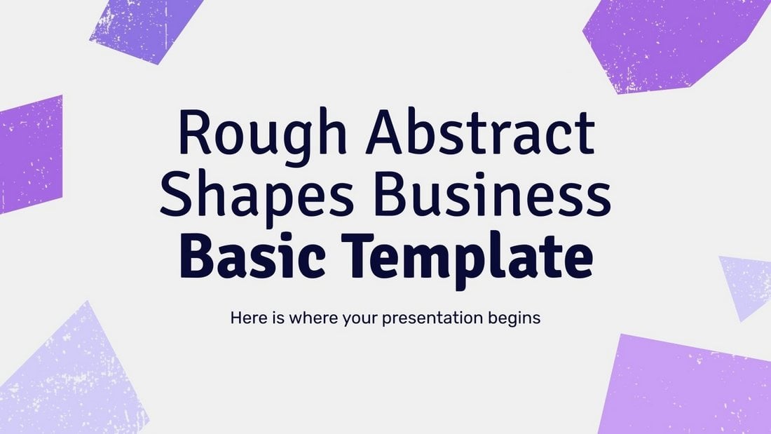Free Abstract Shapes Business PowerPoint Template