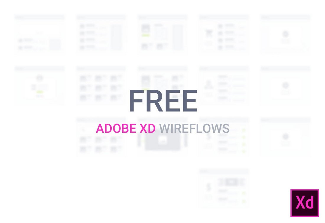 قالب های رایگان Adobe XD Desktop Wireflows