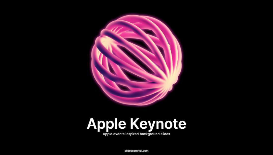 Free Apple Event Keynote Slides Template