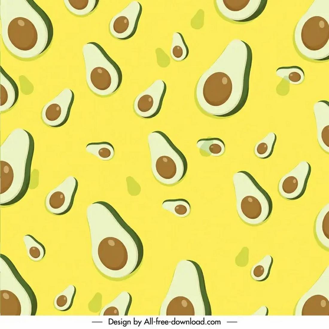 Free Avocado Photoshop Pattern