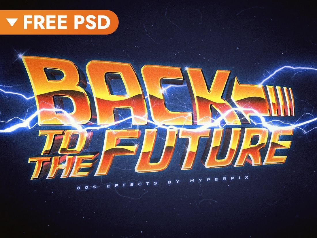 Free Back To The Future Text Effect