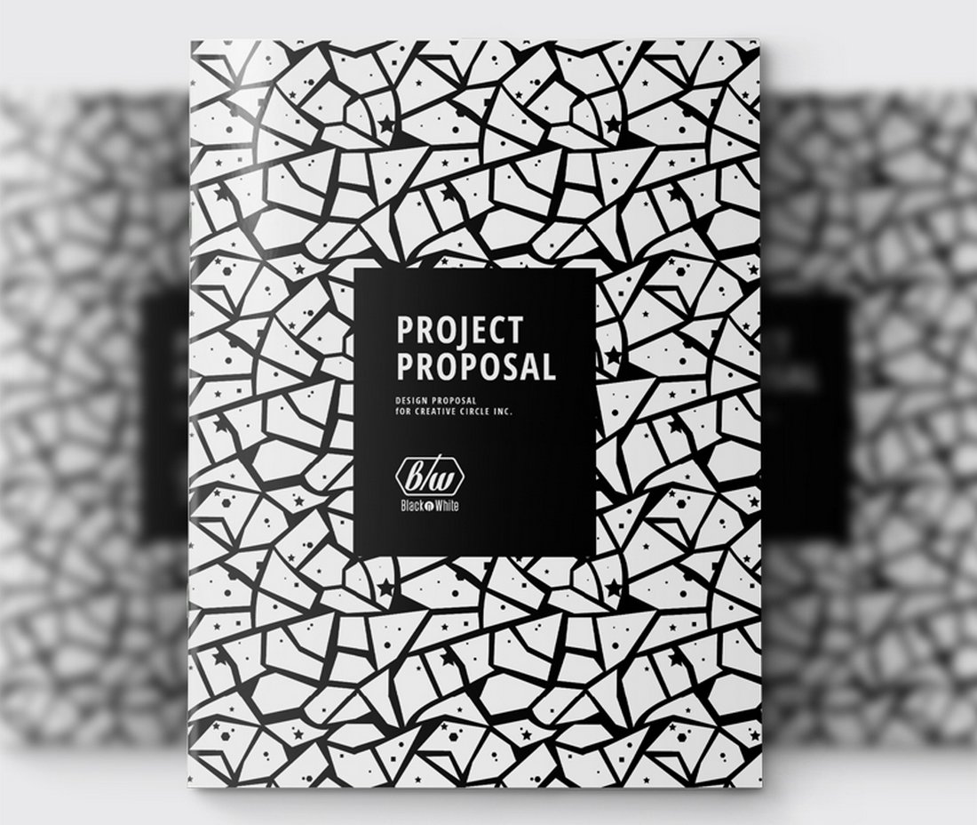 Free-Black-White-Project-Proposal-Template 20+ Digital Marketing, Social & SEO Proposal Templates 2022 design tips 