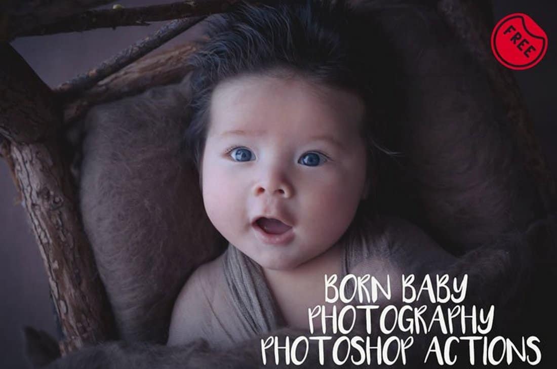 Free Born Baby Photoshop Actions
