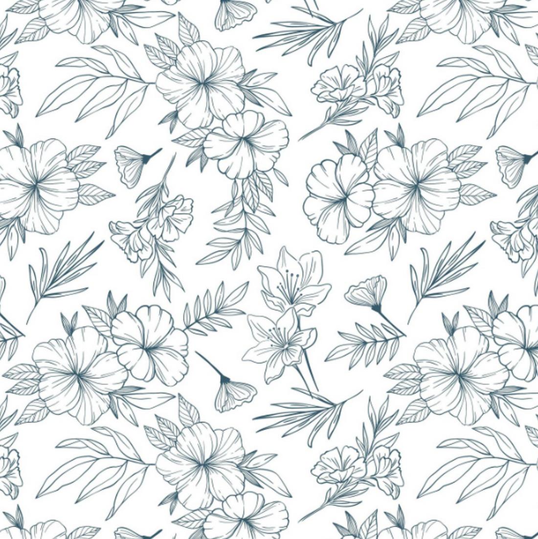 Free Botanical Floral Pattern