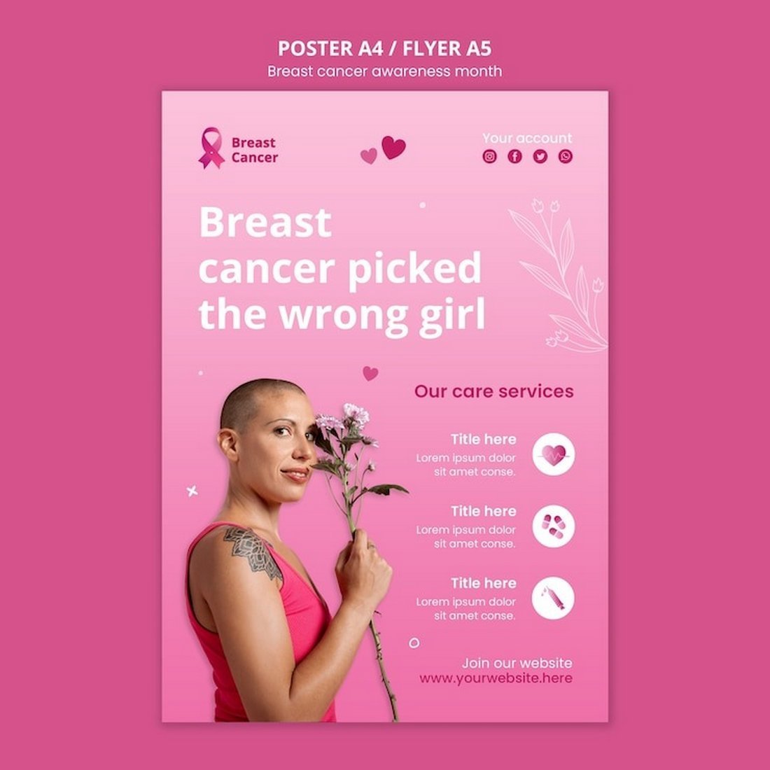 Free Breast Cancer Awareness Flyer Template