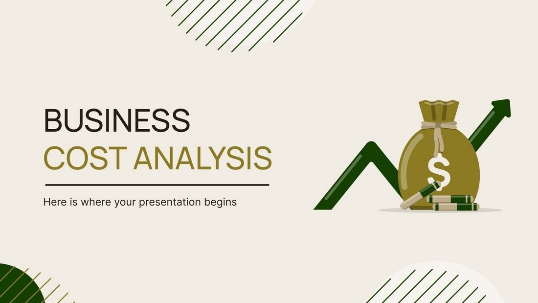 Free Business Cost Analysis PowerPoint Template