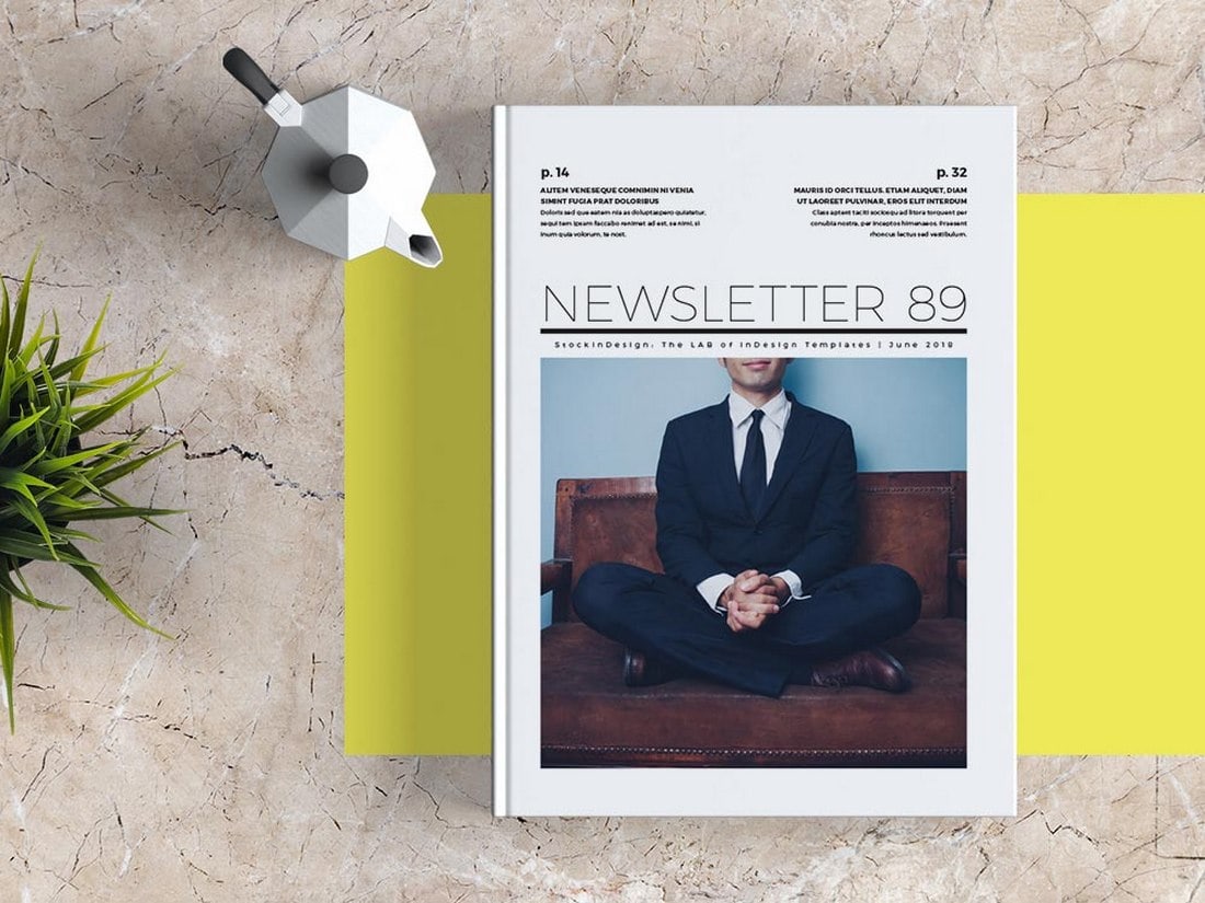 Free-Business-InDesign-Newsletter-Template 20+ Best InDesign Newsletter Templates (Free & Premium) design tips Inspiration 