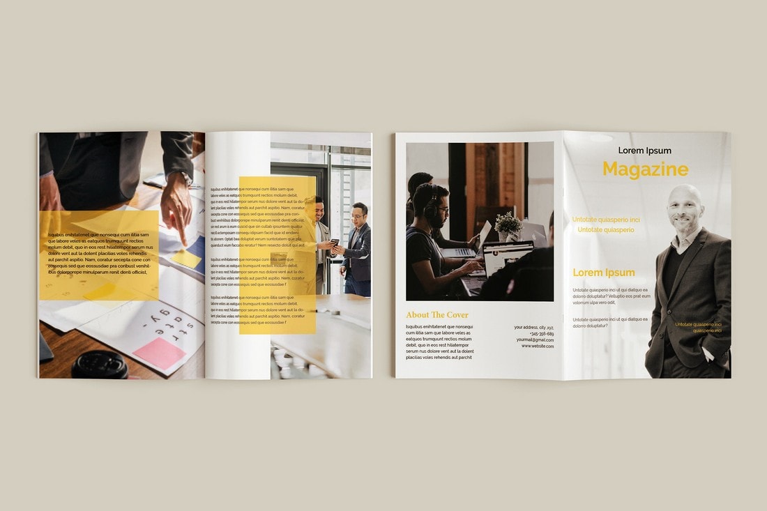 Free-Business-Magazine-InDesign-Template 30+ Best InDesign Magazine Templates 2021 (Free & Premium) design tips 