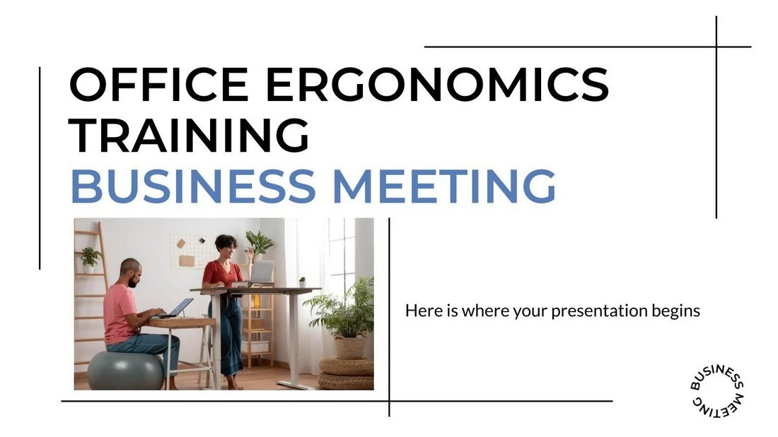 Free Business Meeting Animated PowerPoint Template