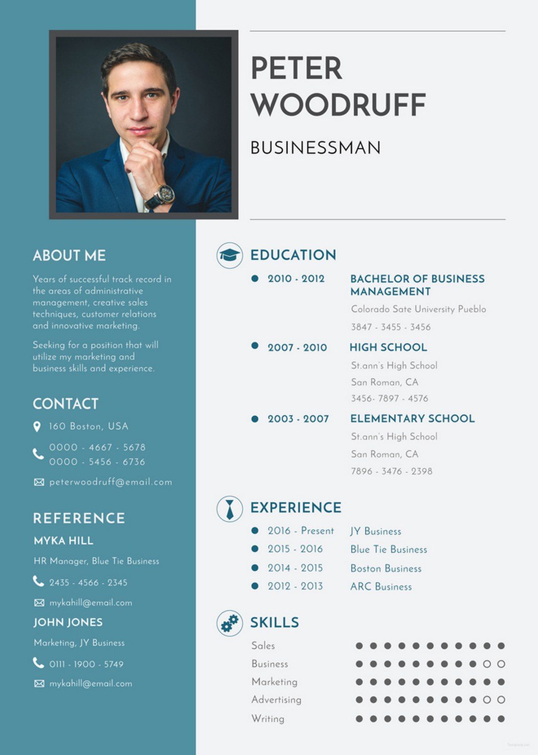 download-template-cv-gratis-gambaran