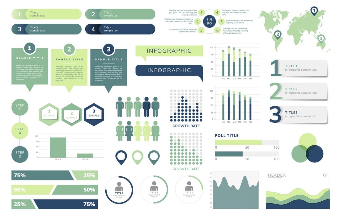 Free Business Vector Infographic Elements
