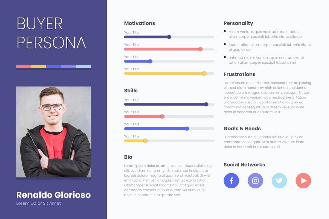 Free Buyer Persona Template AI, EPS