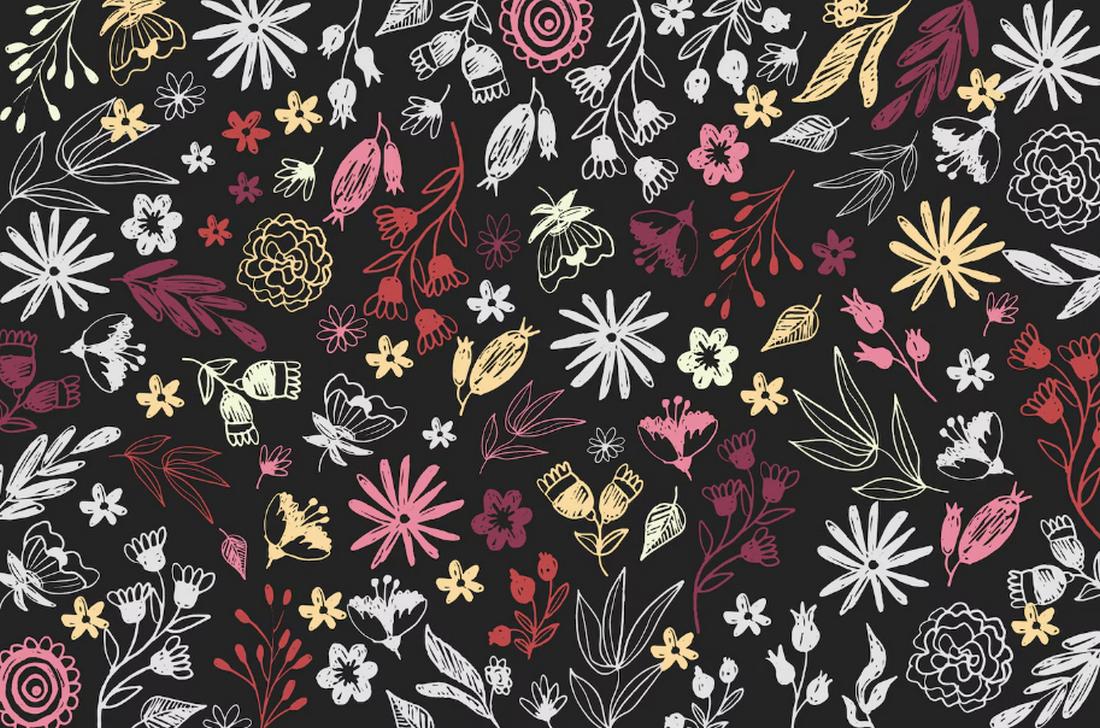 Free Colorful Floral Background