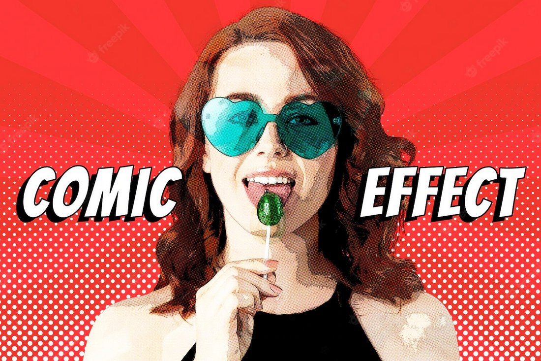 Free-Comic-Effect-Photoshop-Photo-Effect 20+ Photoshop Photo Effects for Stunning Creative Photos design tips 