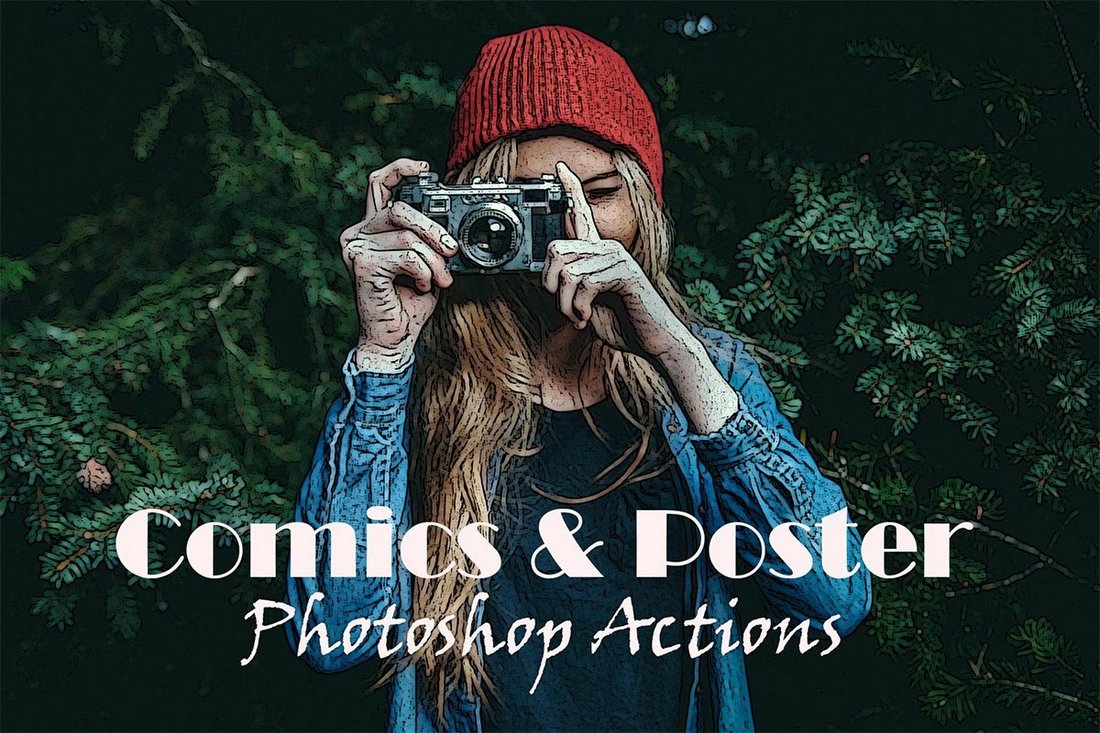 Free Comic Poster Photoshop Actions