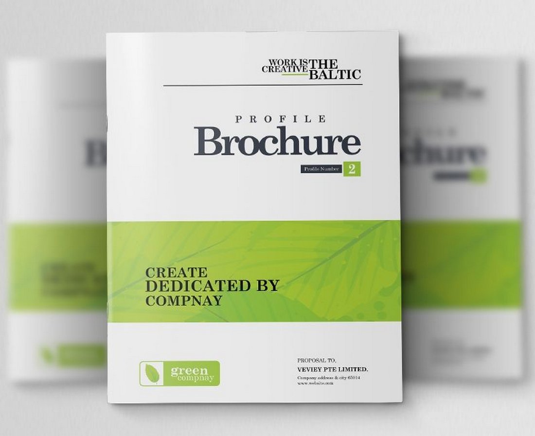 Free Company Bifold Brochure Template