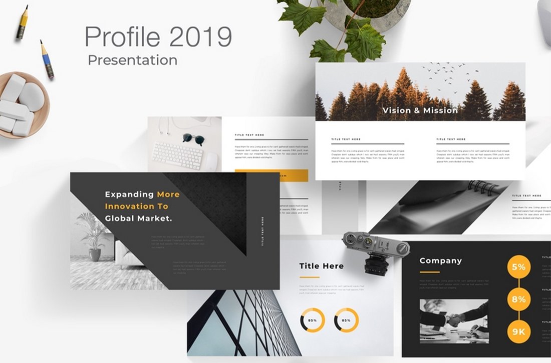 how to make a company profile presentation