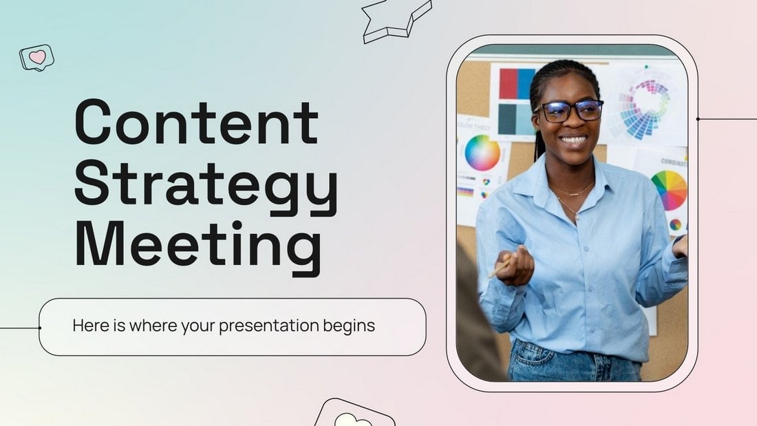 Free Content Strategy Meeting PowerPoint Template