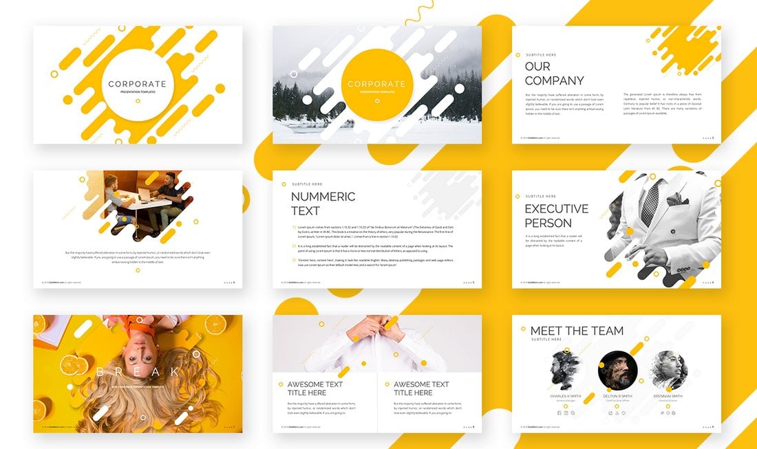 Free-Corporate-Powerpoint-Template 30+ Modern Professional PowerPoint Templates design tips 