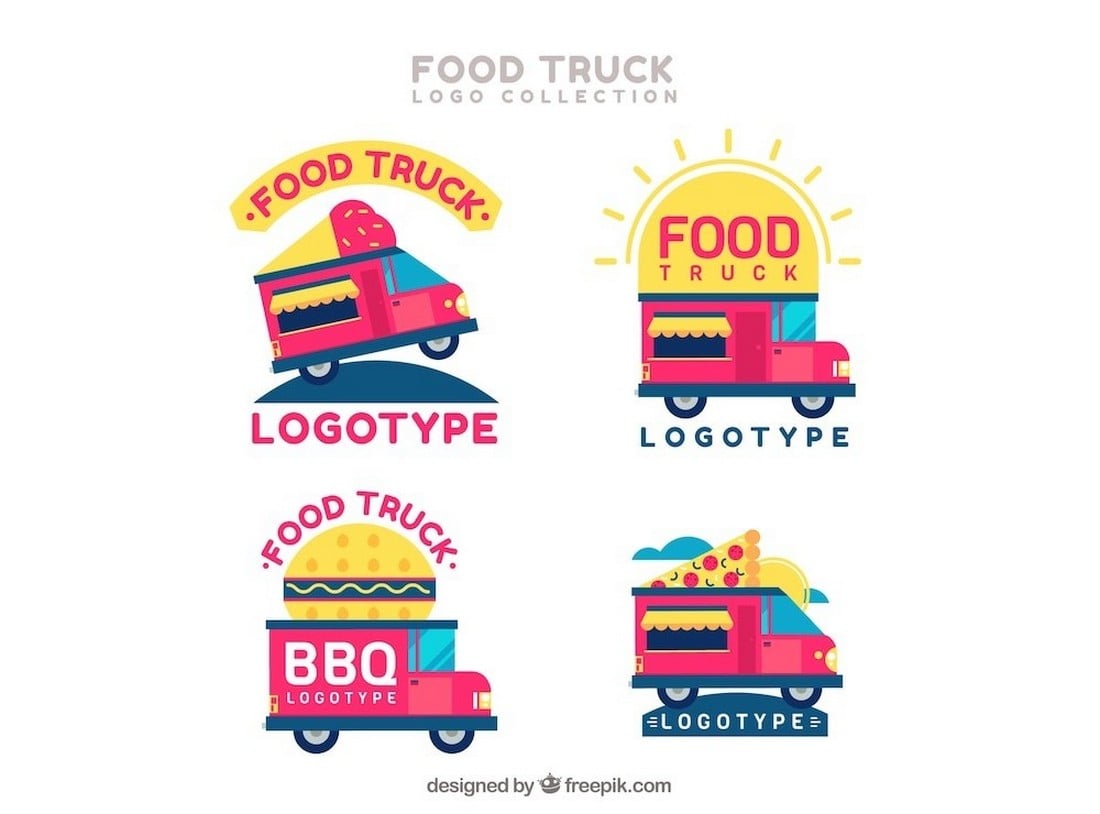Free Creative Food Truck Logo Templates