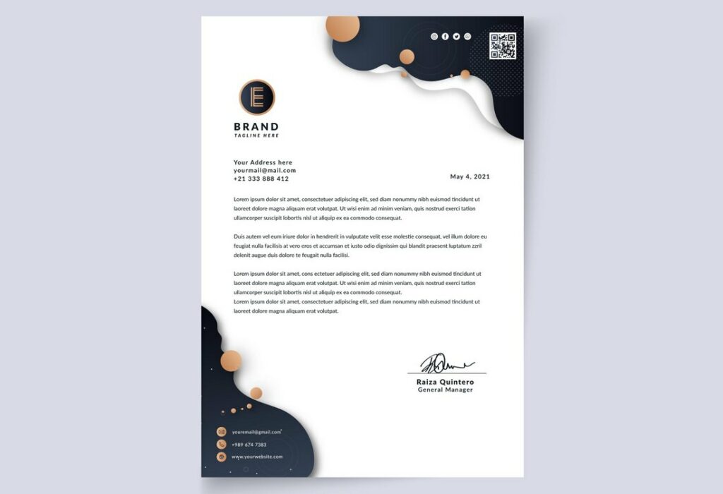 20+ Best Business Letterhead Ideas & Templates (Word, PSD, & AI