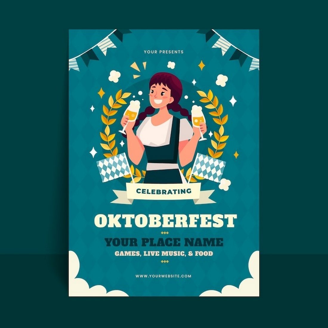 Free Creative Octoberfest Poster Template