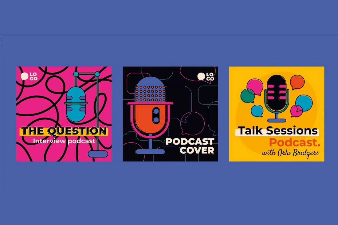 20+ Best Podcast Cover Art Templates Web Design Hawks