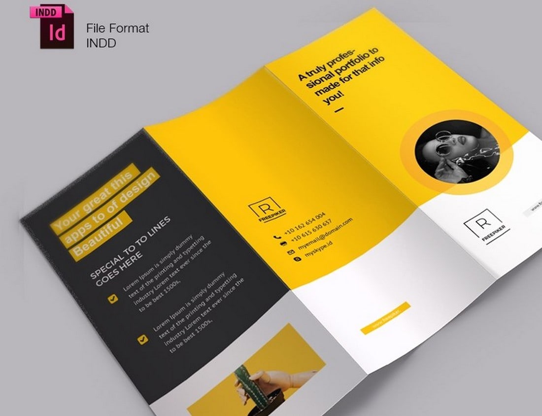 Free Creative Trifold Brochure Template