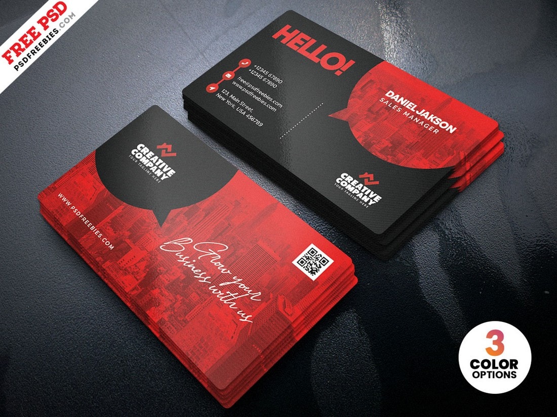 23+ Best Free Business Card Templates (Fully Printable)  Design Shack With Regard To Free Business Card Templates In Psd Format