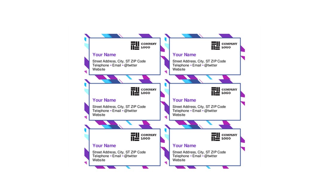 ms word business card templates free download