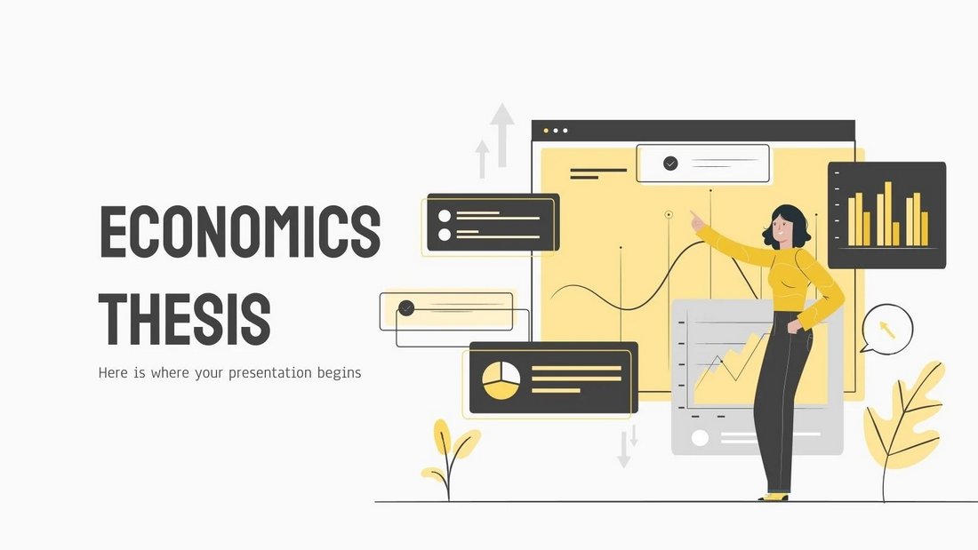 Free Economics Research Thesis Presentation Template