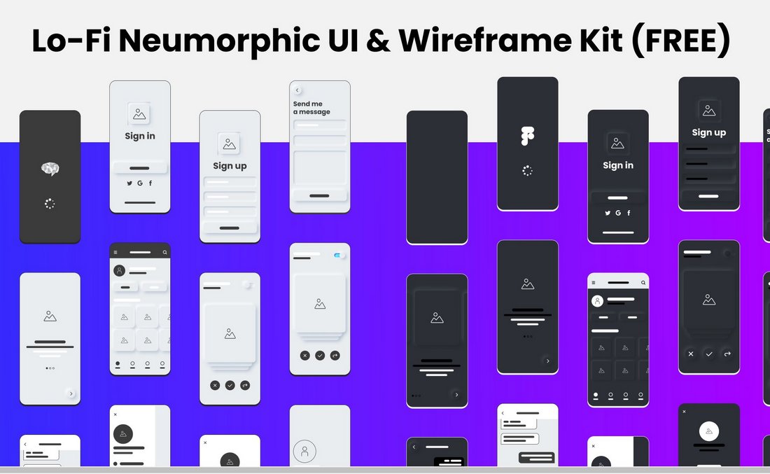 Free Figma Low Fidelity Wireframe Kit