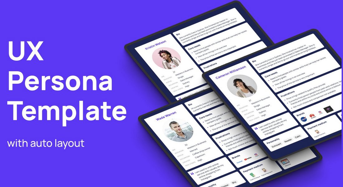 Free Figma UX Persona Template