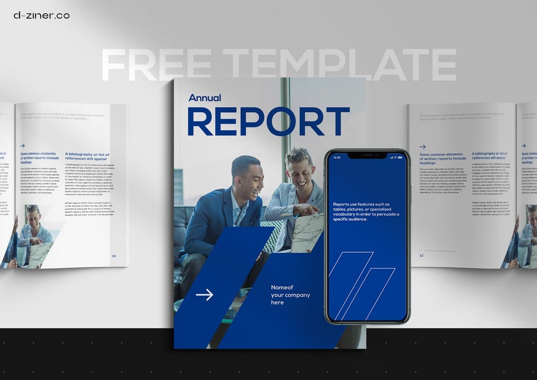 Free-Financial-Report-InDesign-Template 50+ Annual Report Templates (Word & InDesign) 2021 design tips 