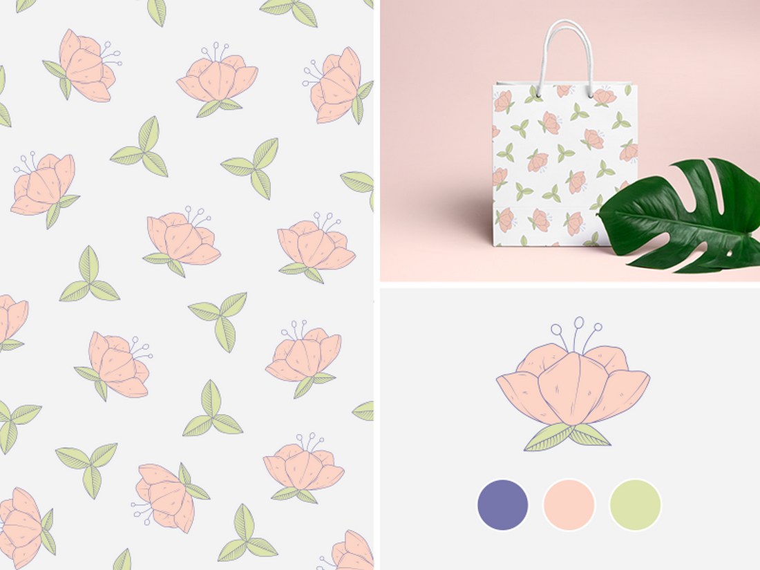 Free-Flower-Pattern 30+ Best Photoshop Patterns of 2018 (Free & Pro) design tips 