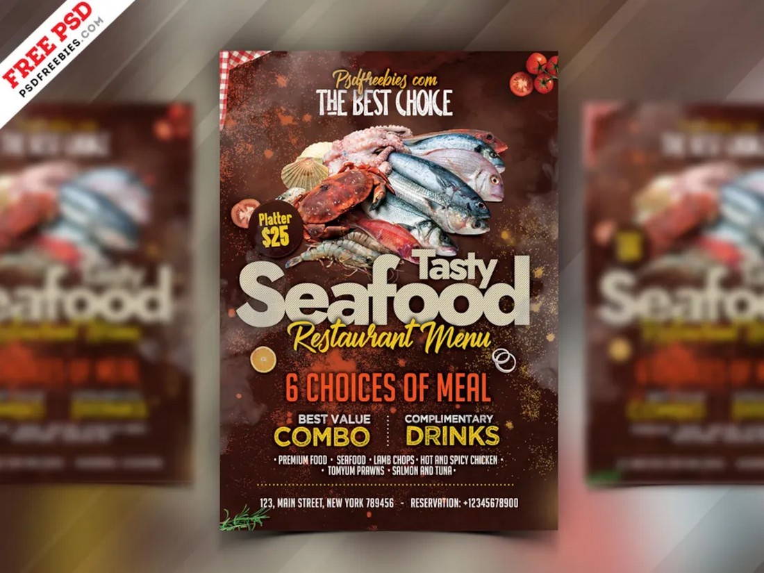 Free Food Promo Restaurant Flyer Template