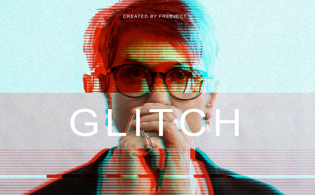 Free Glitch Photo Effect for Photoshop