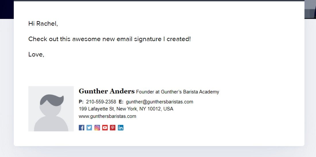 Free HTML Email Signature Generator