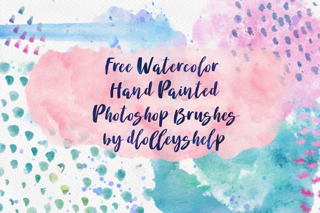 Free Hand-Painted Watercolor Brushes